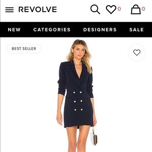 REVOLVE | Superdown Madeline Blazer Dress, Navy